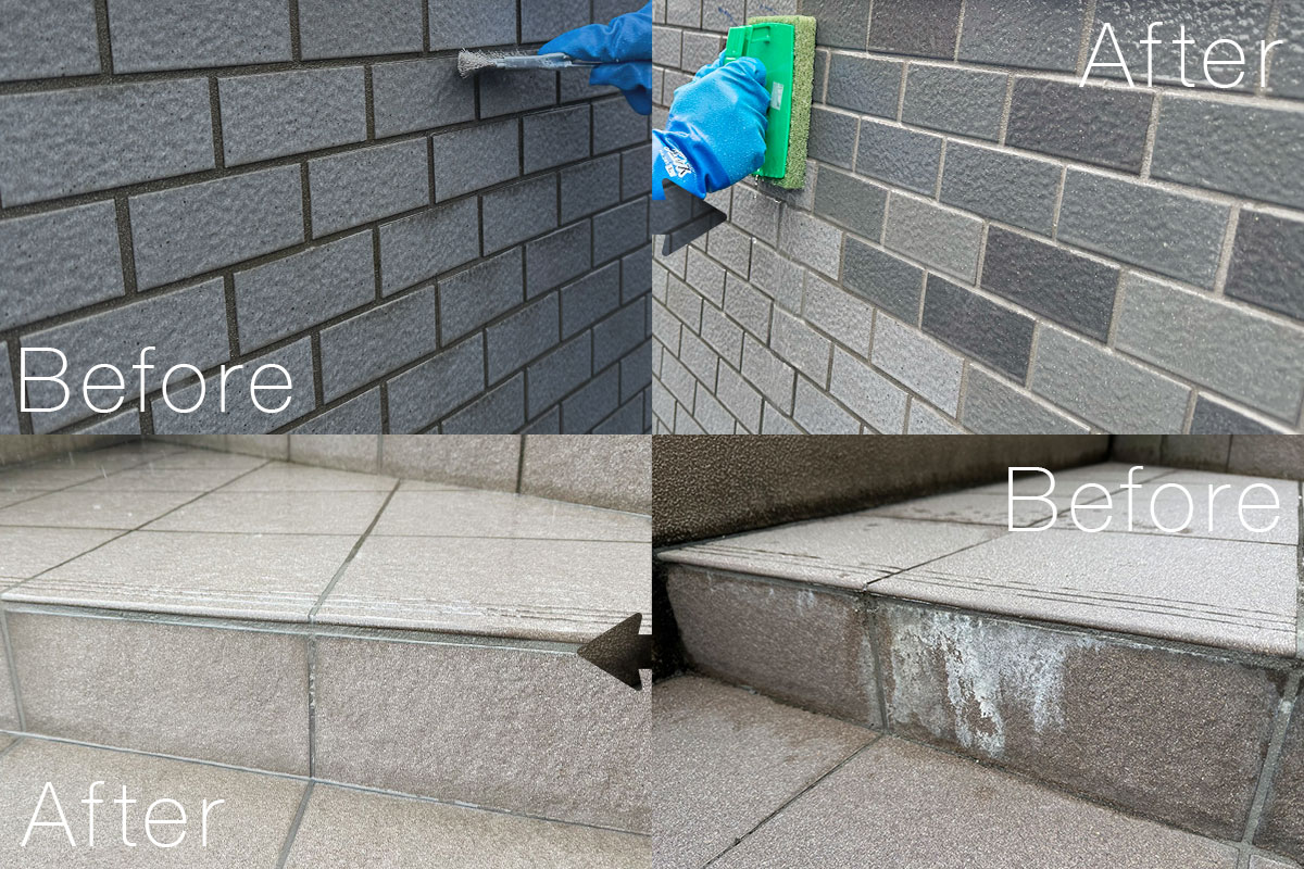 タイル・石材の洗浄